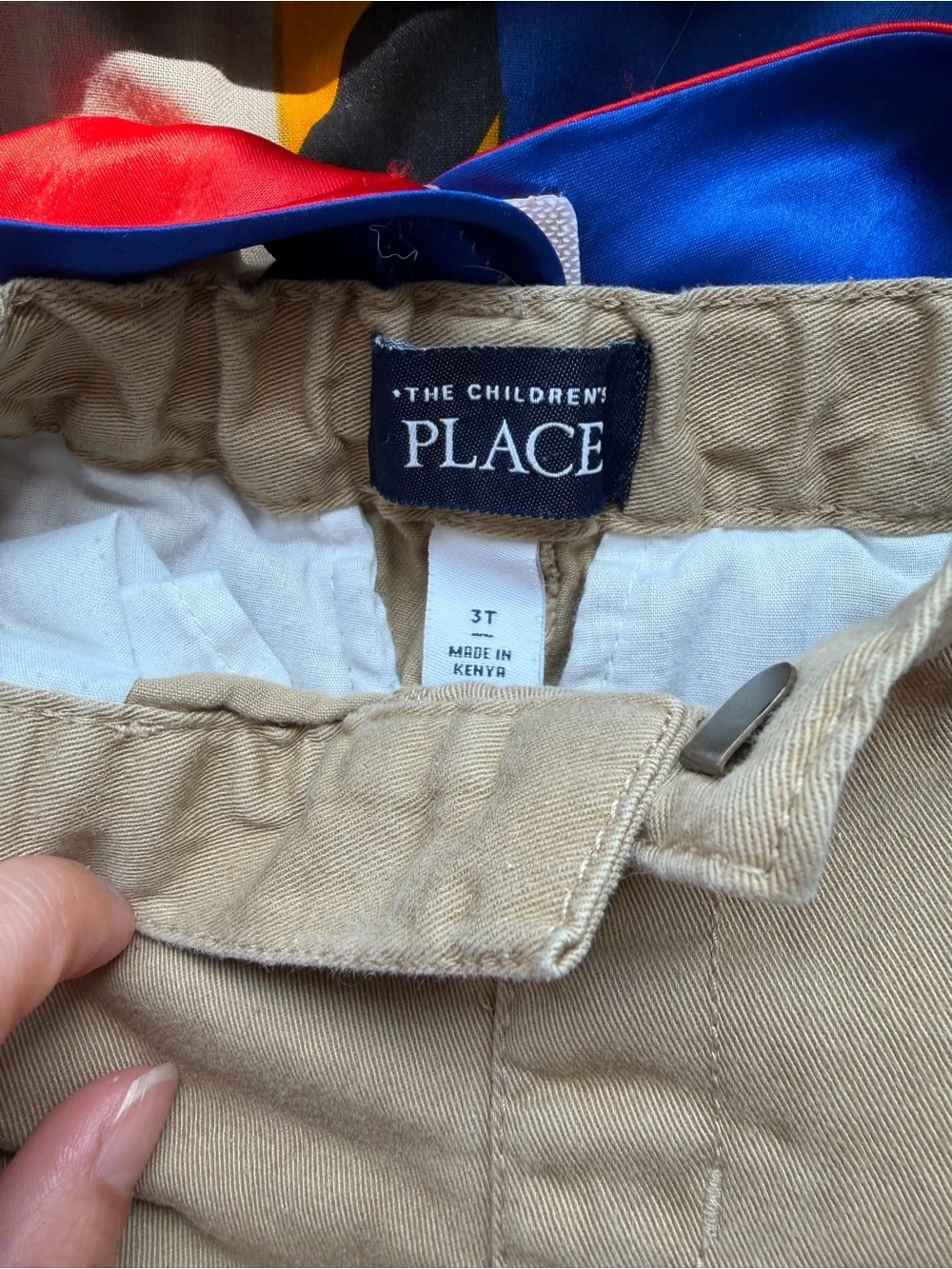 The Children's Place Boys Pants Trio - Navy and Tan Mix